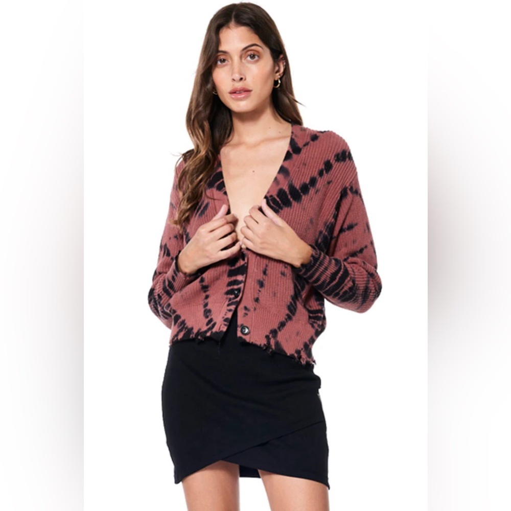 NWT YFB Clark Crop Cardi // Whisky Tiger Eye